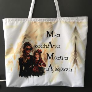 Poglądowe zdjęcia uszytych toreb, worków i poszewek